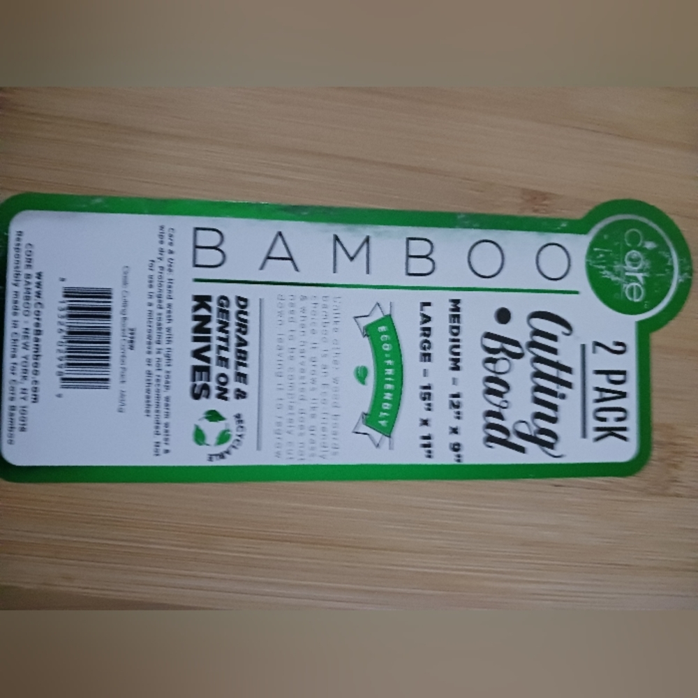 2Pk Bamboo  Cutting Board